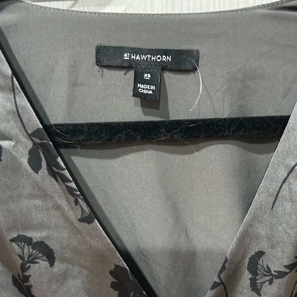 41 Hawthorn black short sleeve silky Extra Small dress NEW - Picture 4 of 4